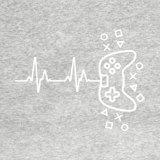 Gamer Heart Beat Video Game Lover T-Shirt